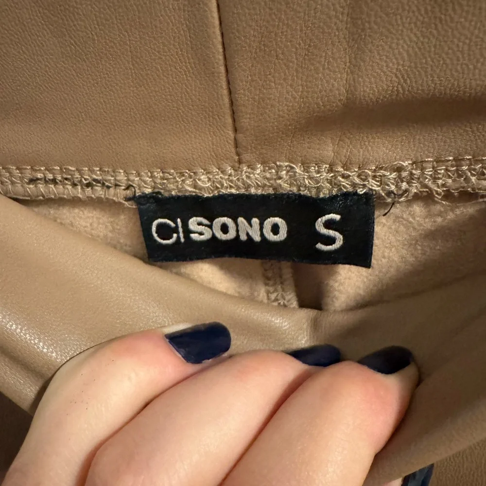 Ci sono Brown leather Leggings - Picture 2 of 2